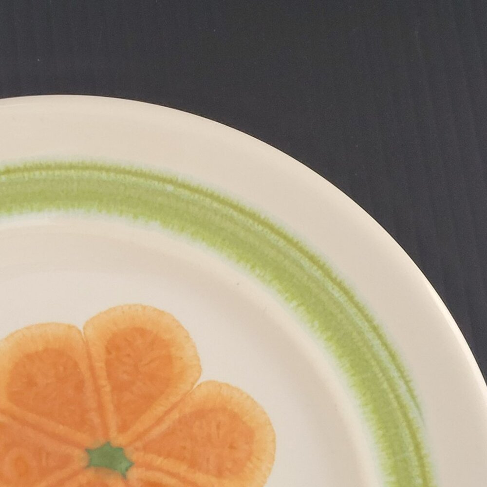 Franciscan Floral Bread Plate SET of 2, Retro c.1970s USA, Flower Power Dishes - Picture 4 of 8